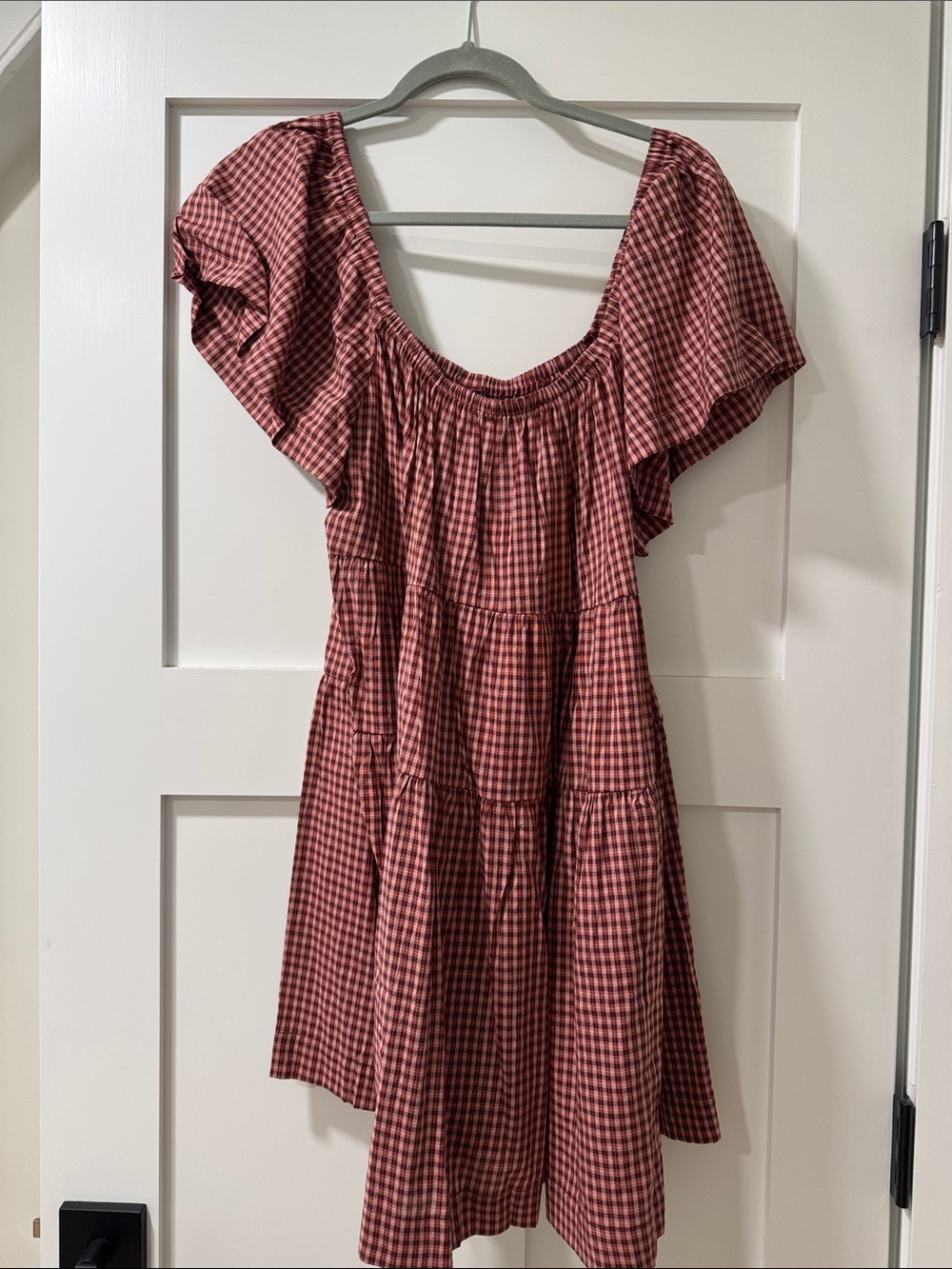 Old Navy Red Gingham Mini Dress
